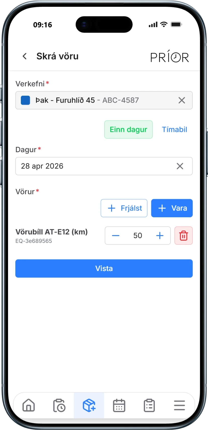 Príor iPhone skjámynd