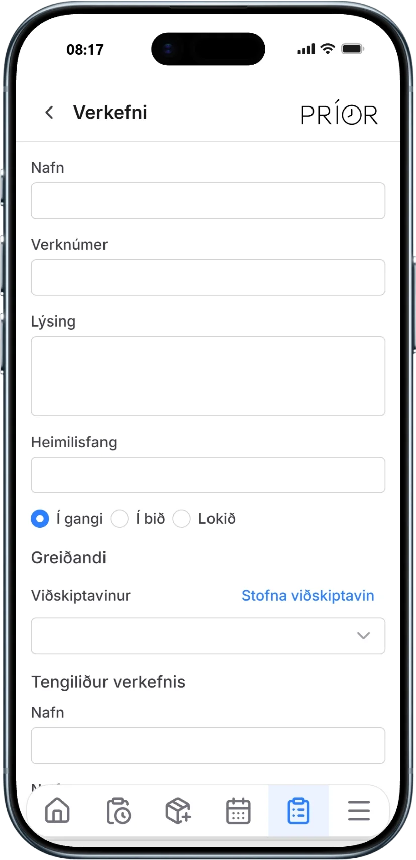 Príor iPhone skjámynd