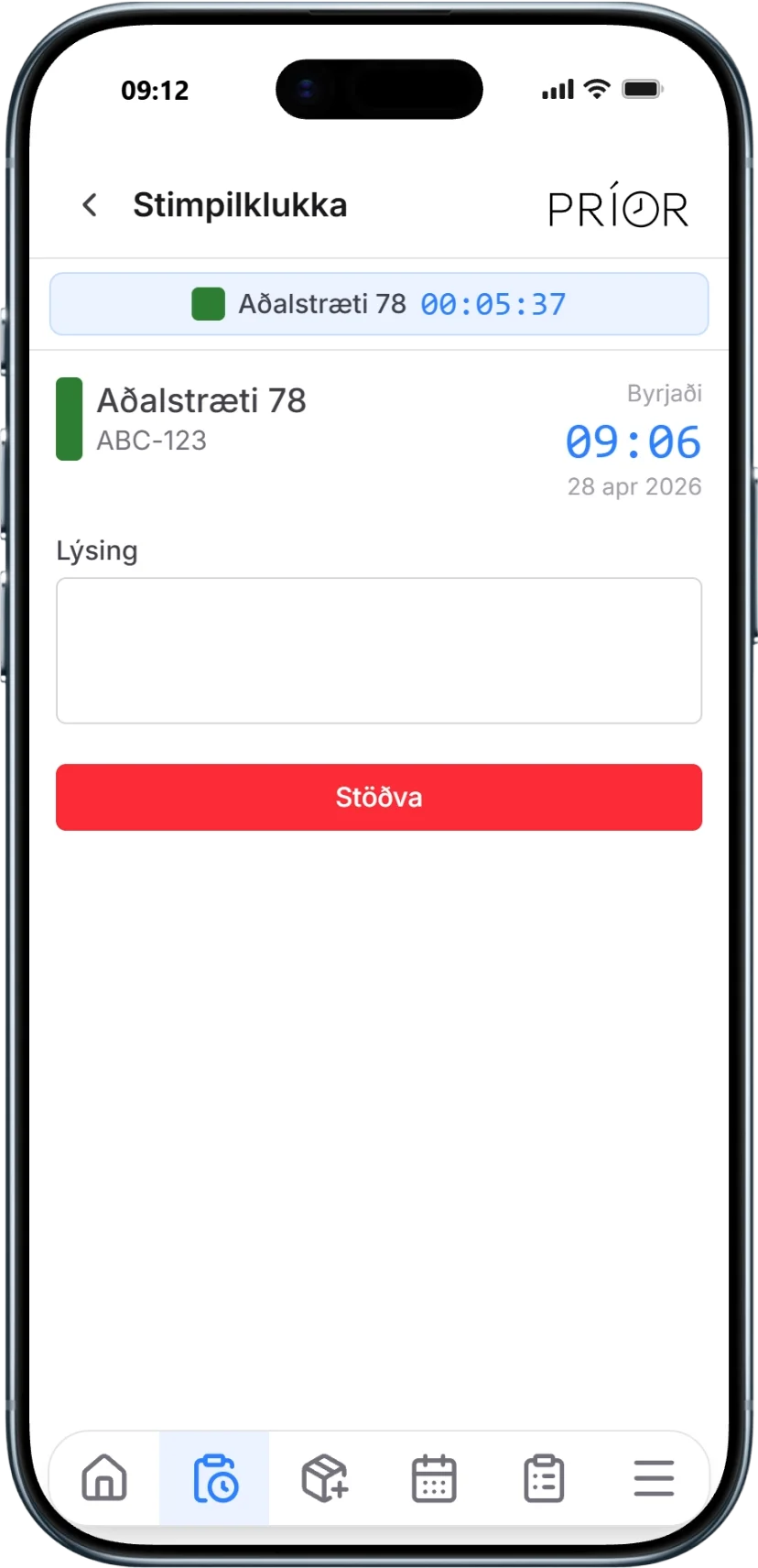 Príor iPhone skjámynd
