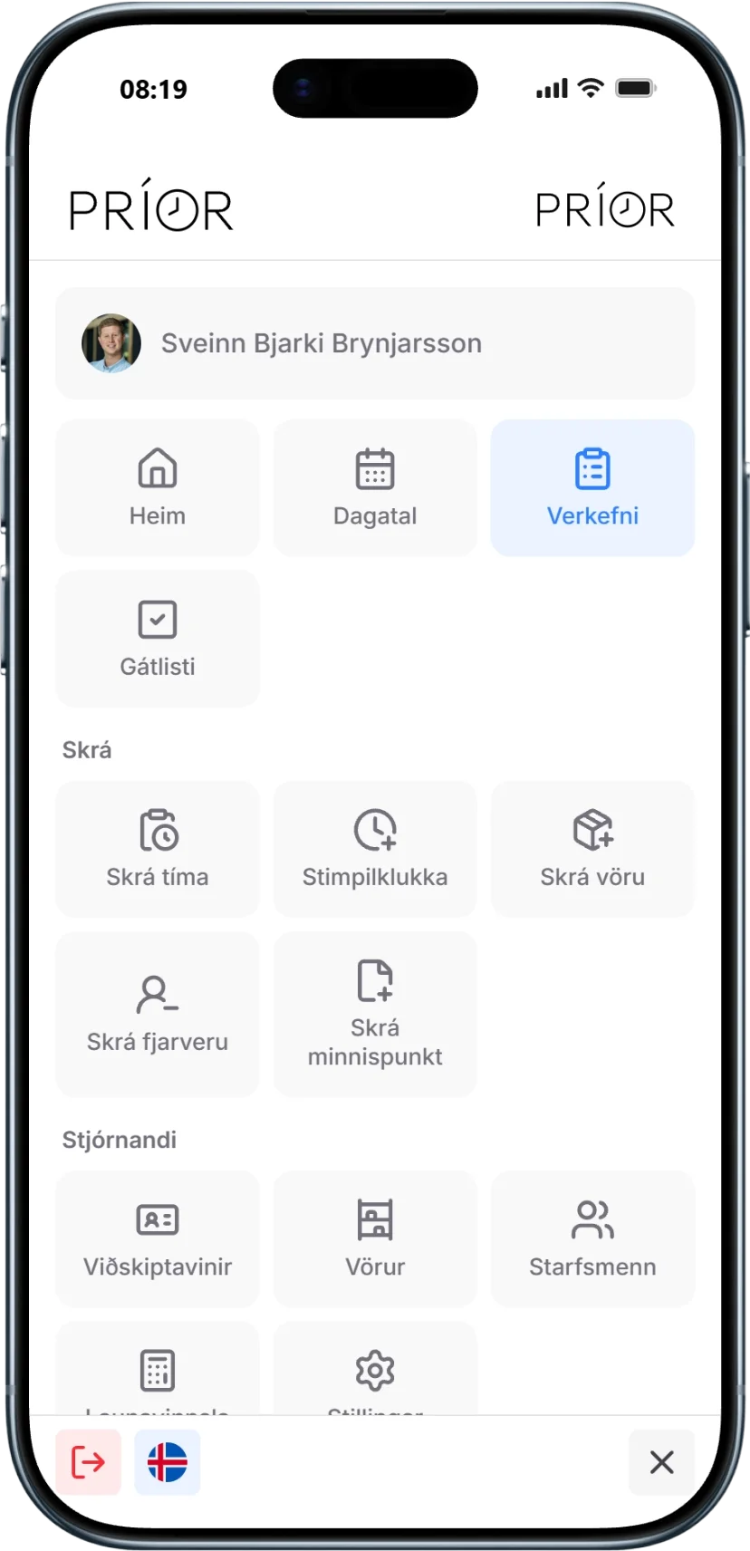 Príor iPhone skjámynd