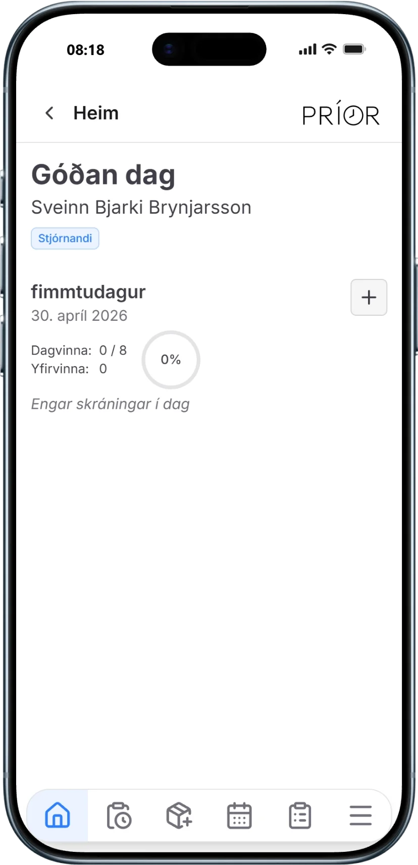 Príor iPhone skjámynd